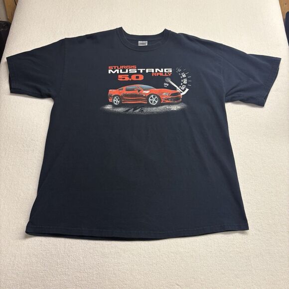 Vintage Y2K Ford Mustang Sturgis 5.0 Rally Shirt XL - Picture 1 of 6